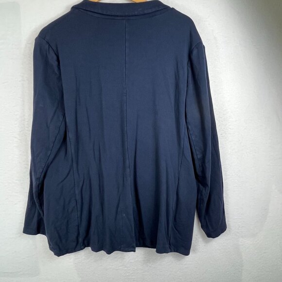 Philosophy Womens Blue Button Blazer Jacket Size XL Long Sleeve Office Formal - Picture 2 of 11